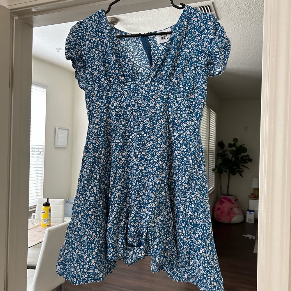 Princess poly floral print mini dress